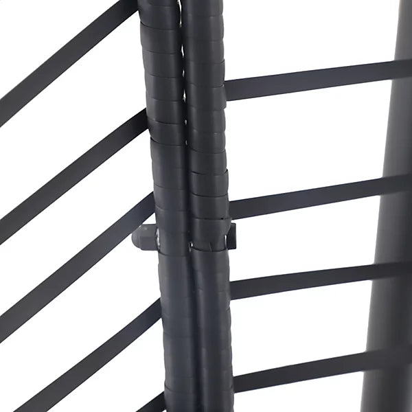 Maeria Dark grey Metal Hanging egg chair