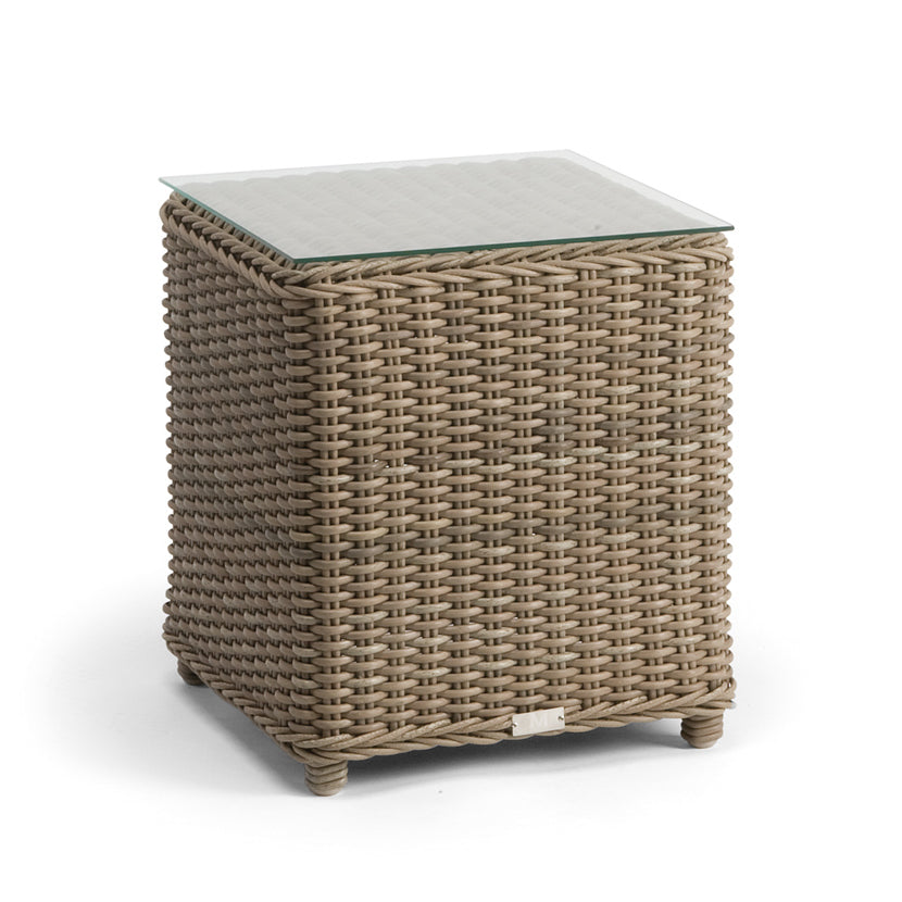 Manutti San Diego Small Footstool With Glass Top