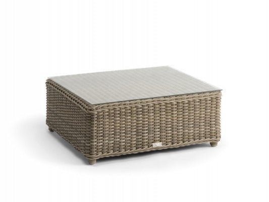 Manutti  San Diego Medium Footstool With Glass Top